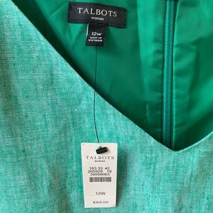 NWT Talbots Linen Sleeveless Dress